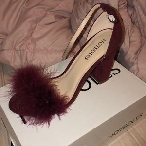 Shoes/heels faux fur